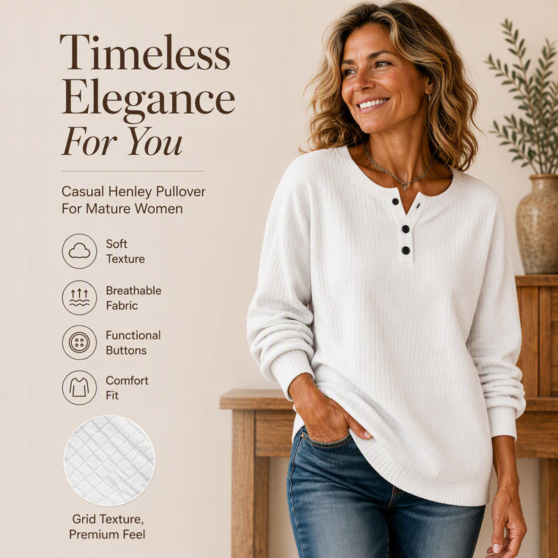Womens's Casual Waffle Knit Sweatshirt
