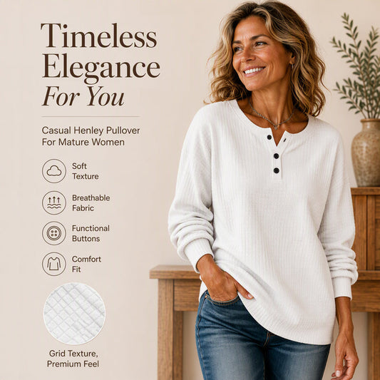 Womens's Casual Waffle Knit Sweatshirt